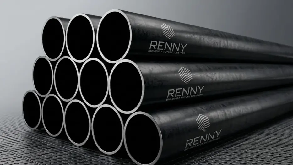 Renny MS Black Round Pipes